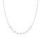 Silver Sparkling Star Station Necklace